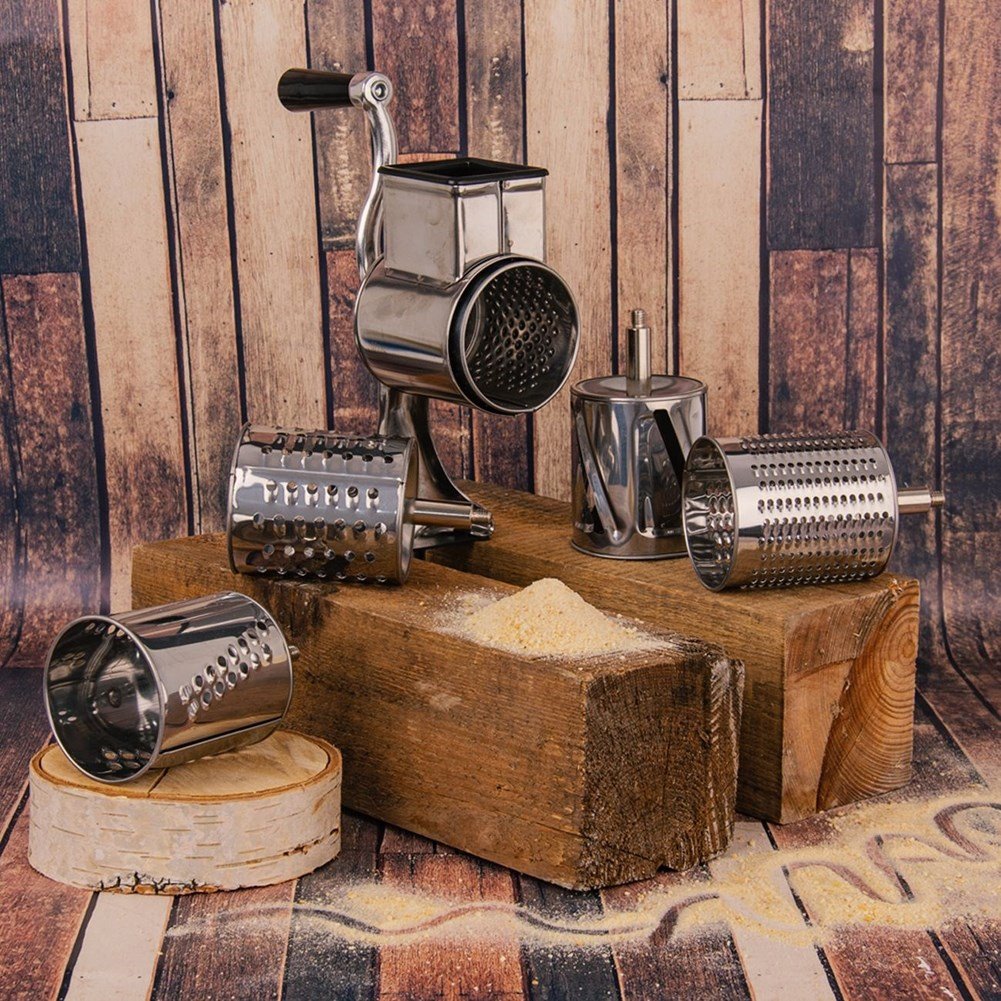Meat grinder with 5 inserts - Perfect for nuts, vegetables and fruit