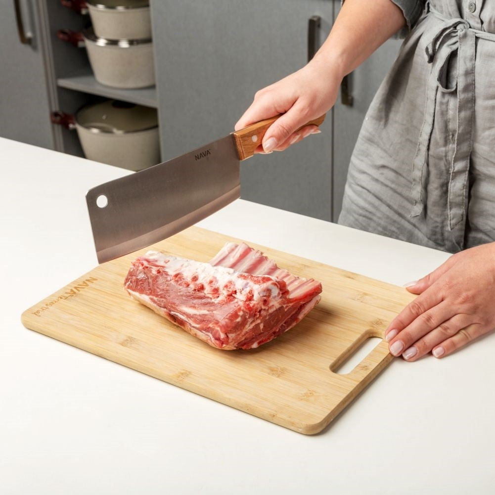 Meat knife with stainless steel blade