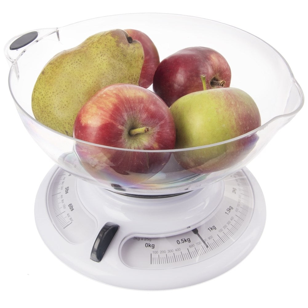 Mechanical Kitchen Scale with Removable Bowl