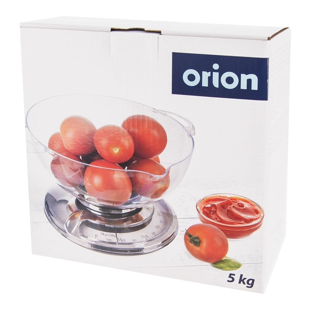 Mechanical kitchen scale with removable bowl, 5 kg capacity