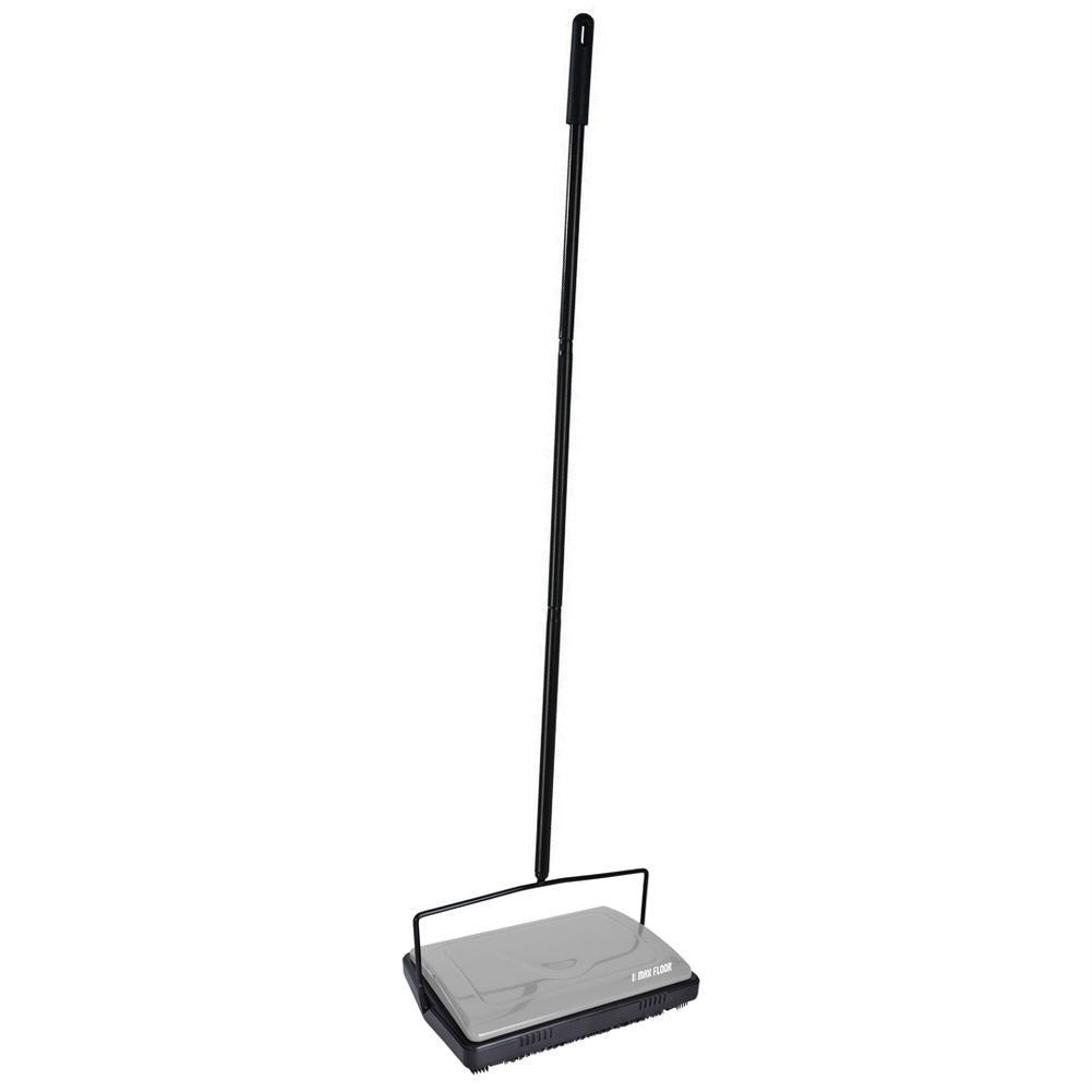 Mechanical vacuum cleaner with rotating brushes for all floors