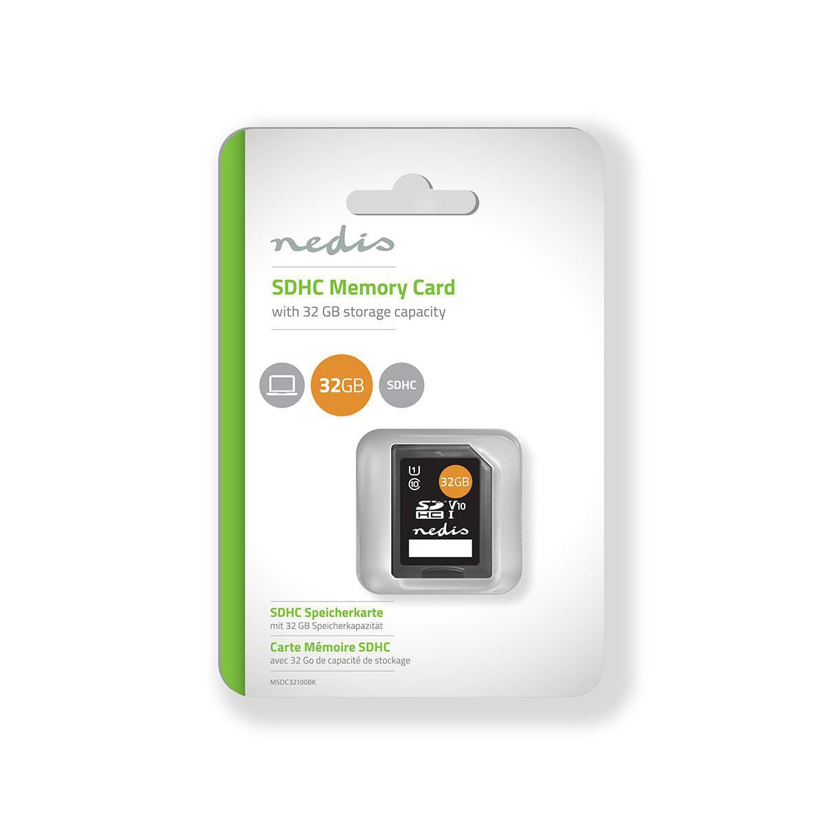 Memory Card | SDHC | 32 GB | Write speed: 80 MB/s | Read speed: 45 MB/s | UHS-I
