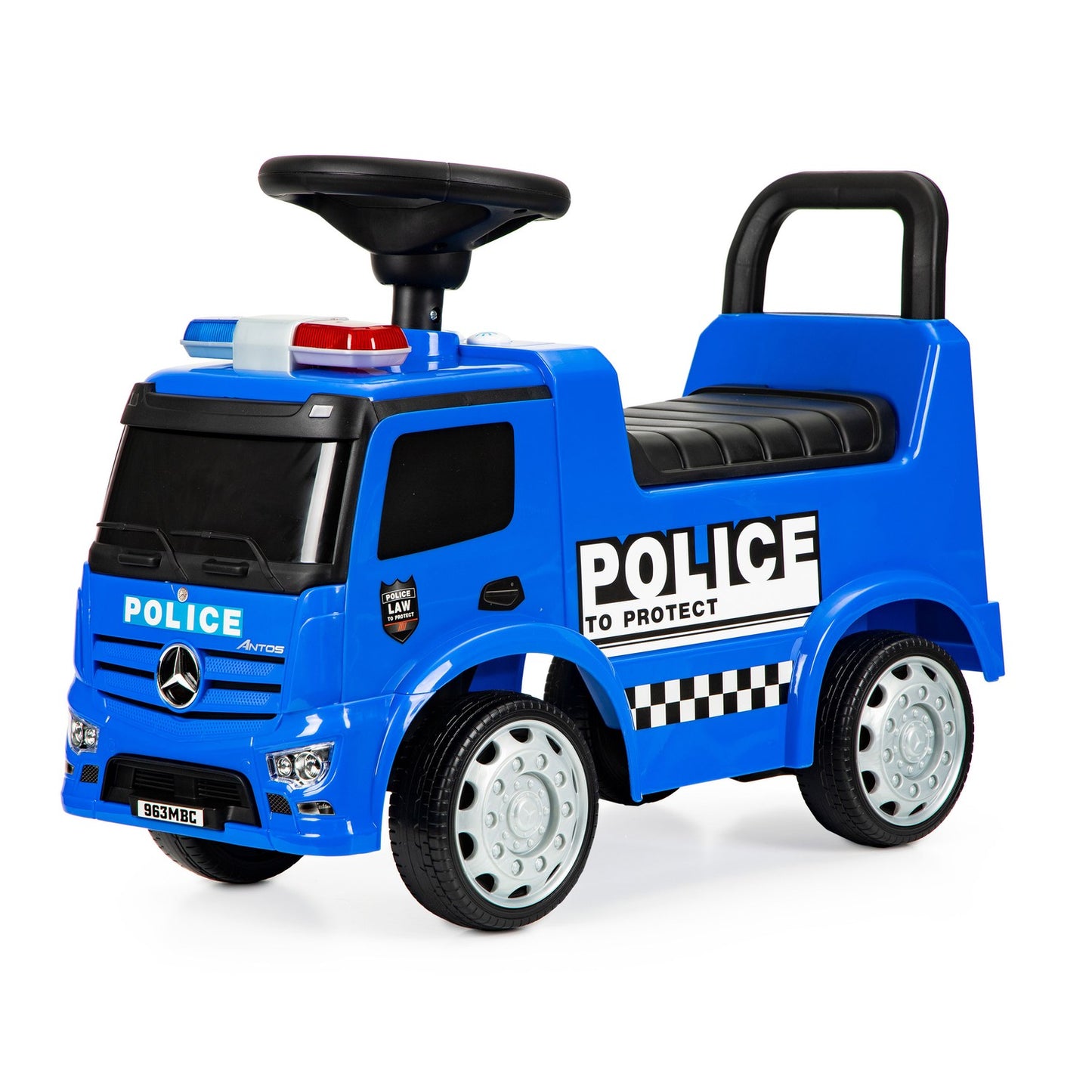Mercedes Police ride-on walker + led