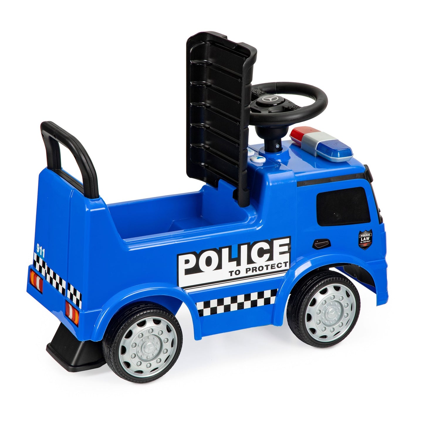 Mercedes Police ride-on walker + led