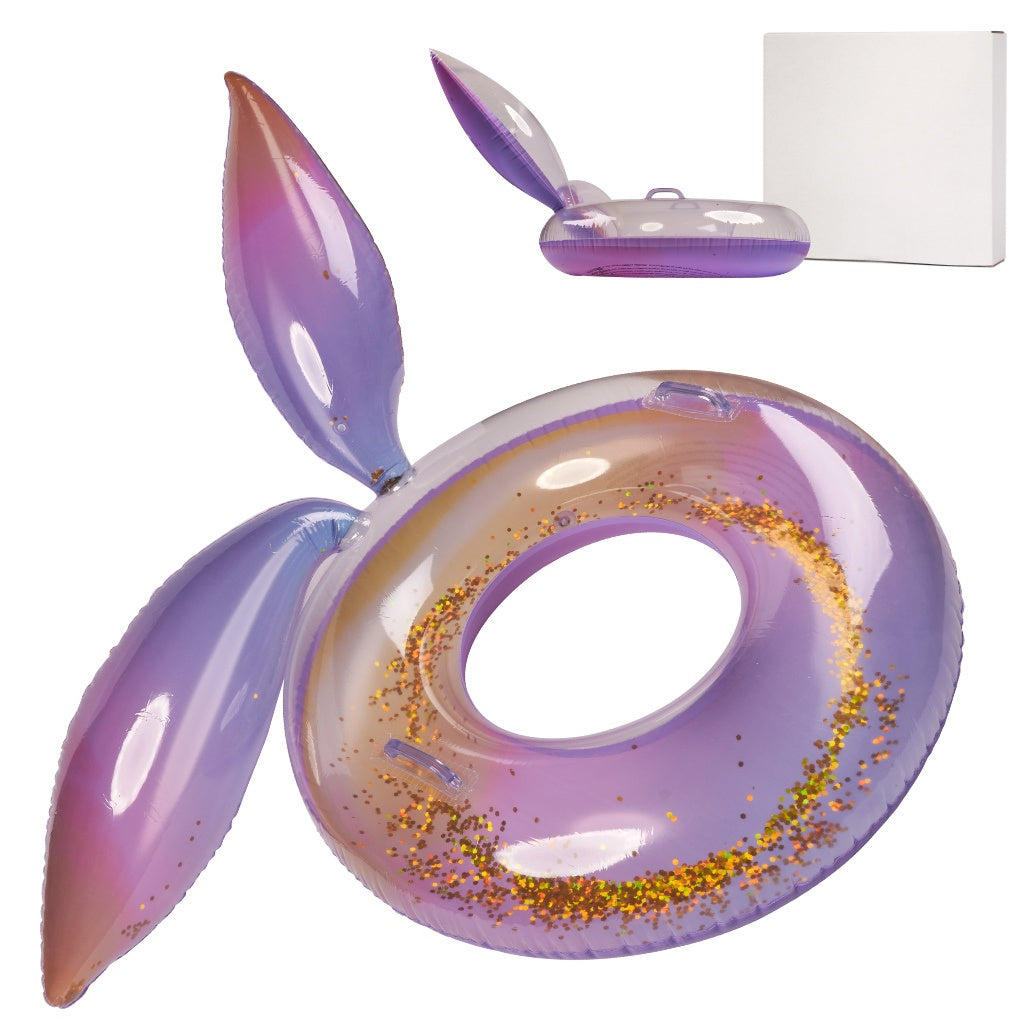 Mermaid inflatable wheel with glitter galaxy XXL