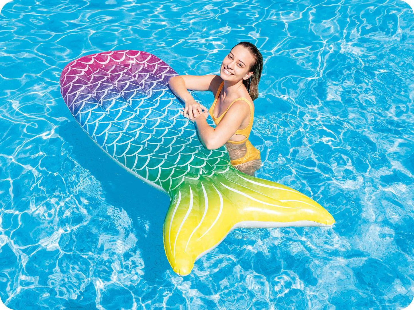 Mermaid tail beach inflatable mattress 178 x 71 x 18 cm INTEX 58788