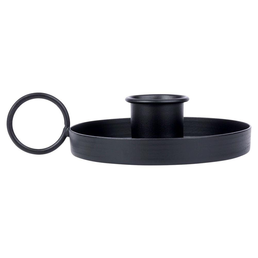Metal Candle Holder with Handle for Long Candles