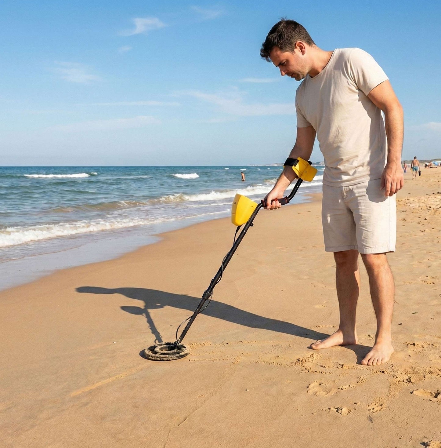Metal Detector with LCD, 3 Modes, Waterproof Coil