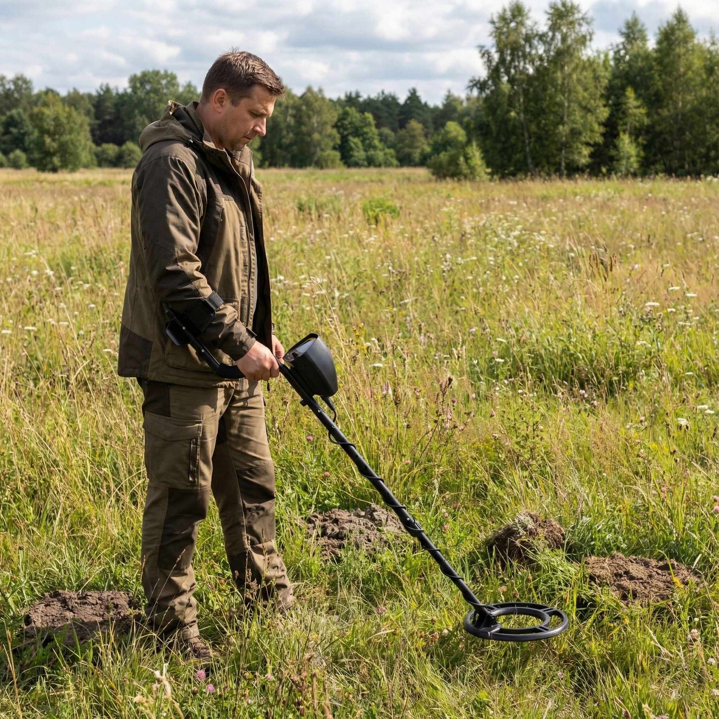 Metal Detector with LCD, 3 Modes, Waterproof Coil