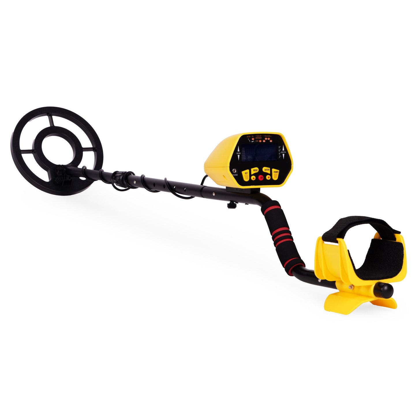 Metal Detector with LCD, 3 Modes, Waterproof Coil