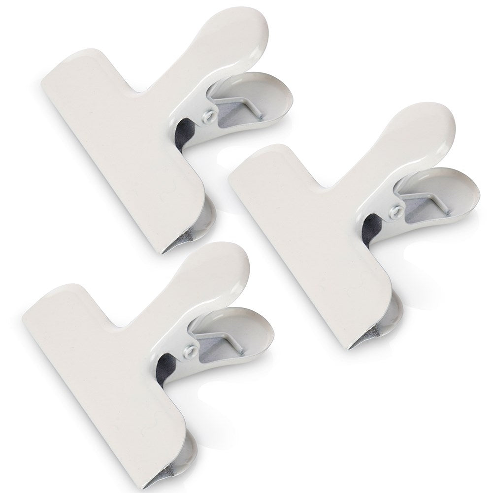 Metal Easter Clips: White, Closes Food Bags Tightly