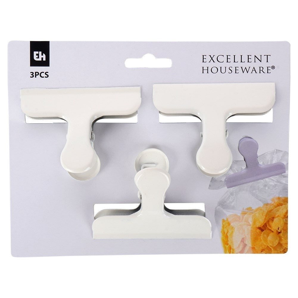 Metal Easter Clips: White, Closes Food Bags Tightly