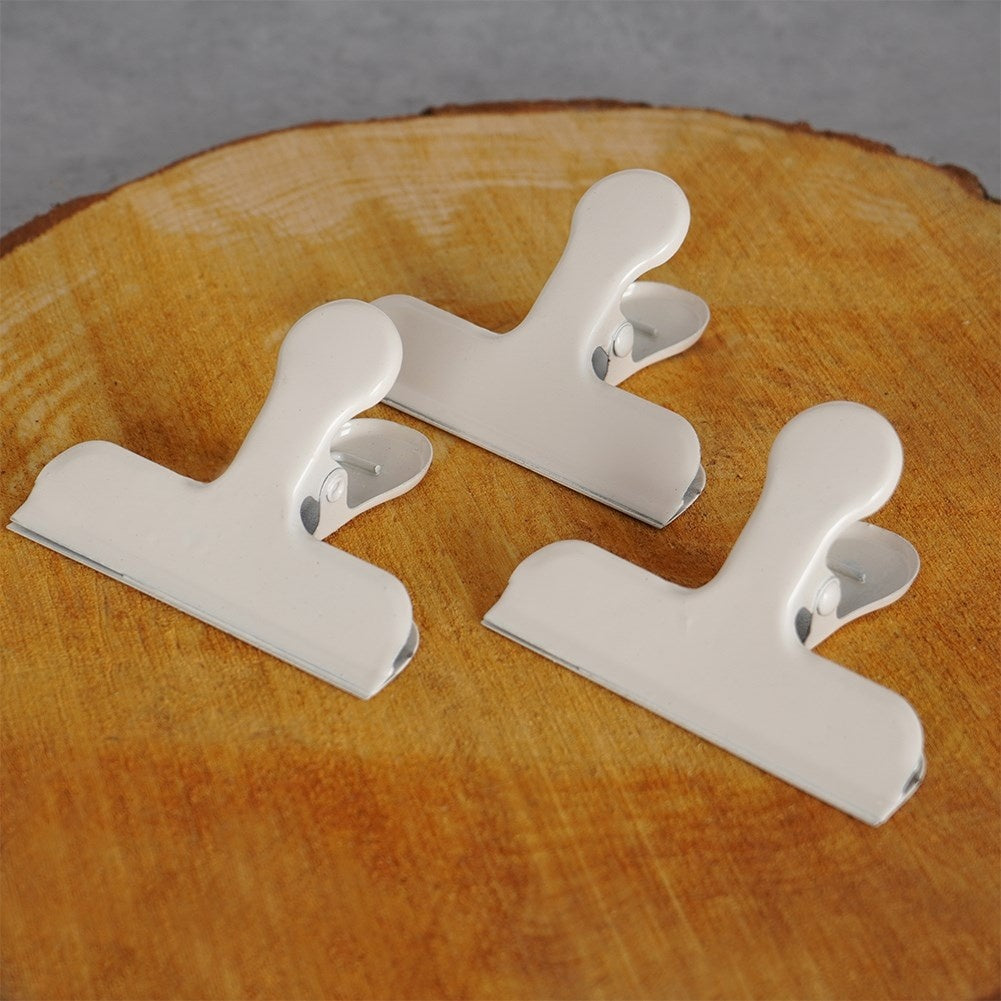 Metal Easter Clips: White, Closes Food Bags Tightly