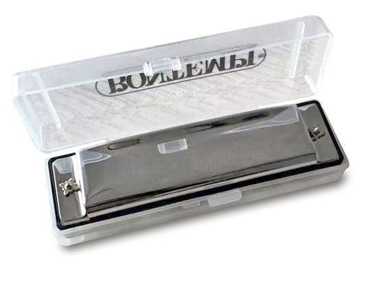 Metal Harmonica with Case – 10 Notes, Compact Size