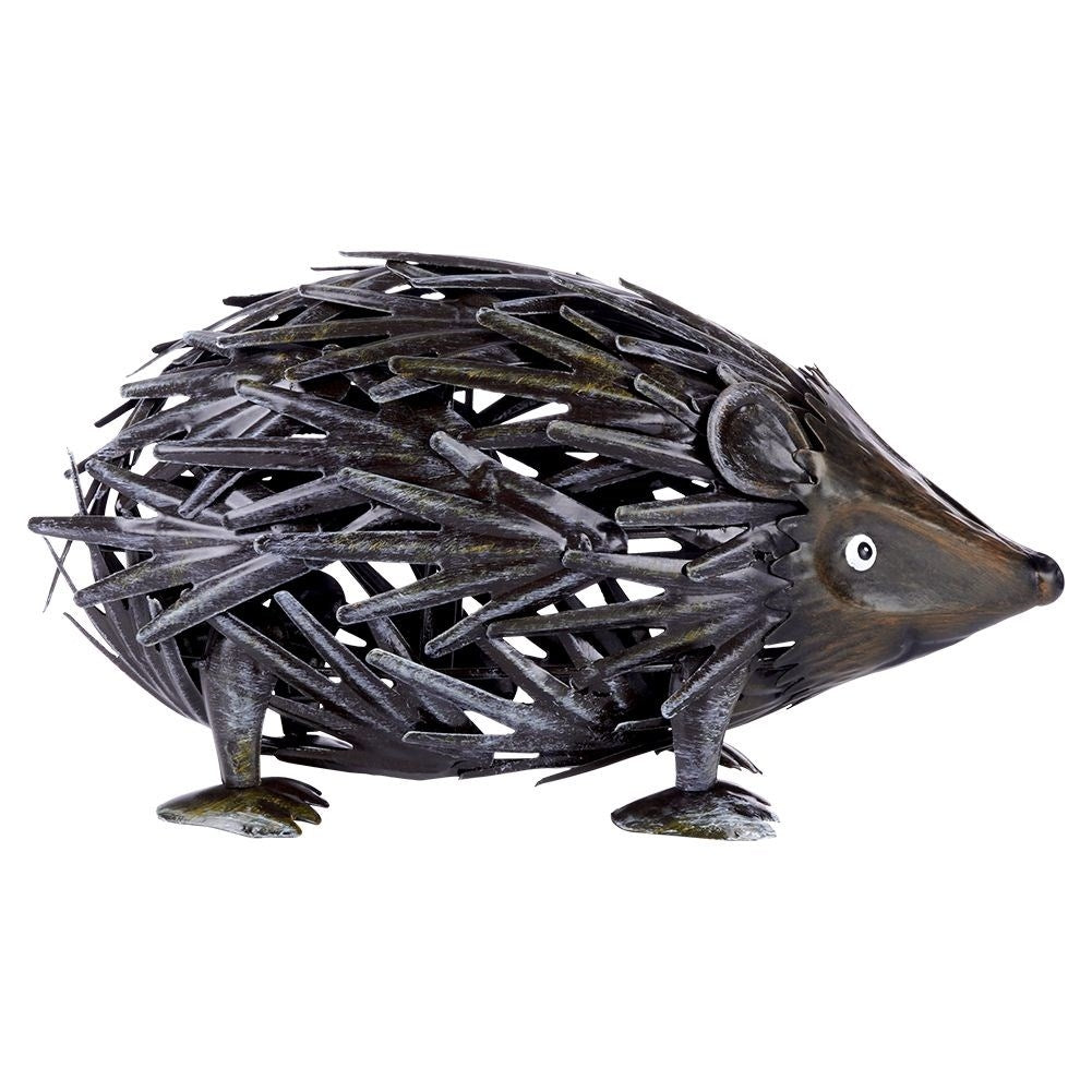 Metal Hedgehog: Unique Garden Figure for Balcony and Terrace