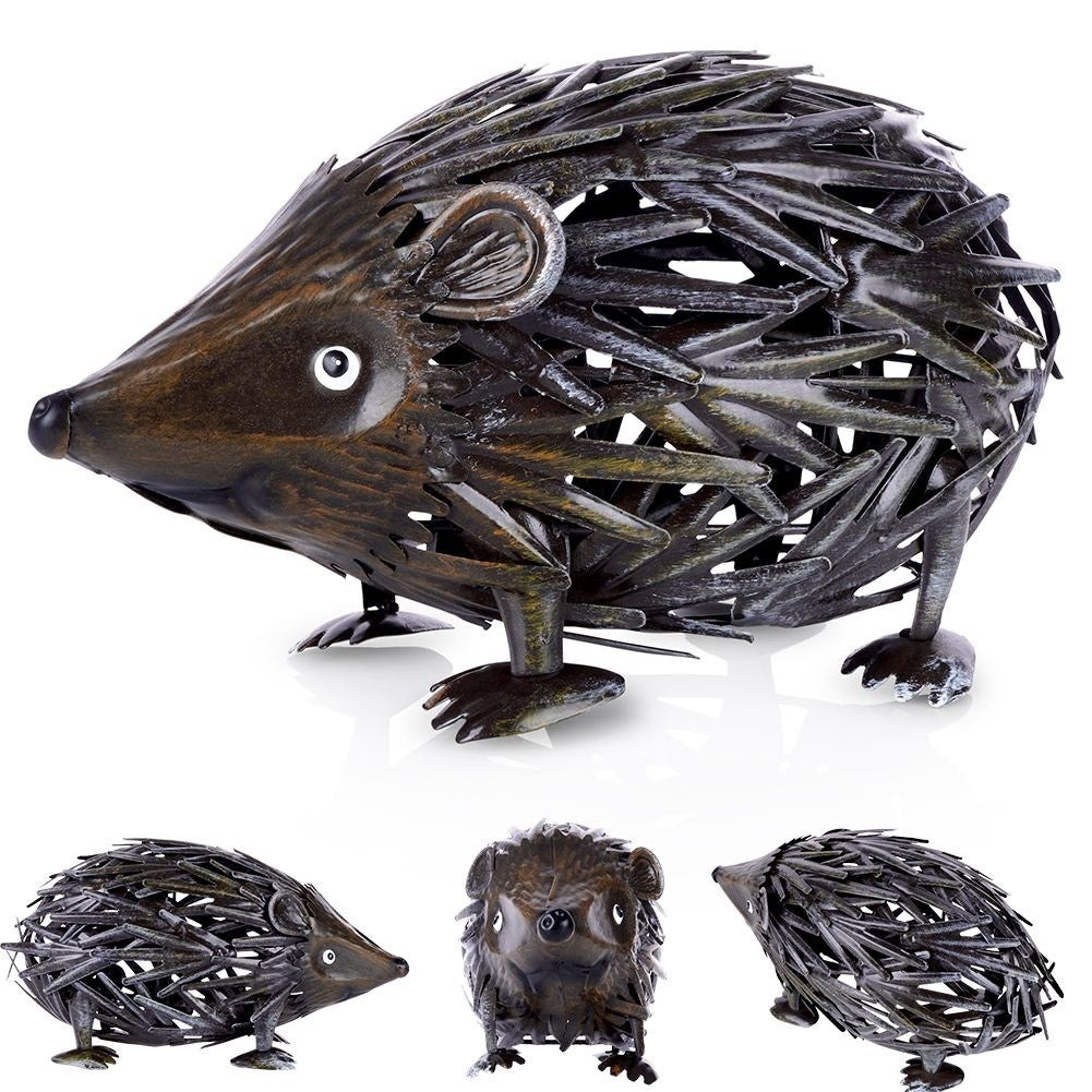 Metal Hedgehog: Unique Garden Figure for Balcony and Terrace