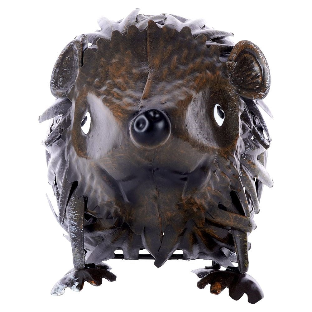 Metal Hedgehog: Unique Garden Figure for Balcony and Terrace