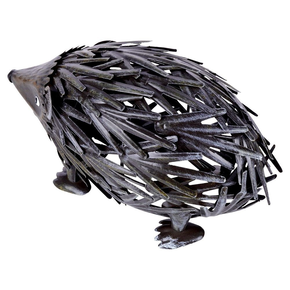 Metal Hedgehog: Unique Garden Figure for Balcony and Terrace