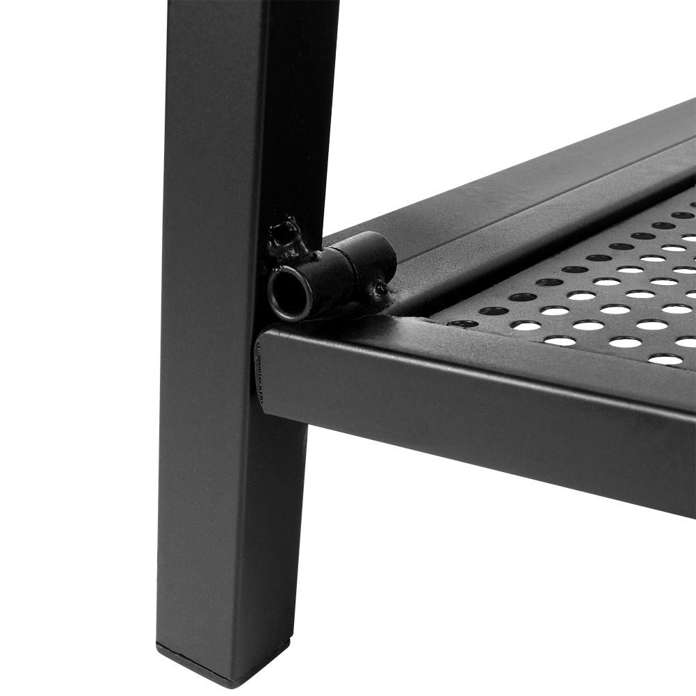 Metal Rack for Firewood in Black - Loft Style Decor and Storage