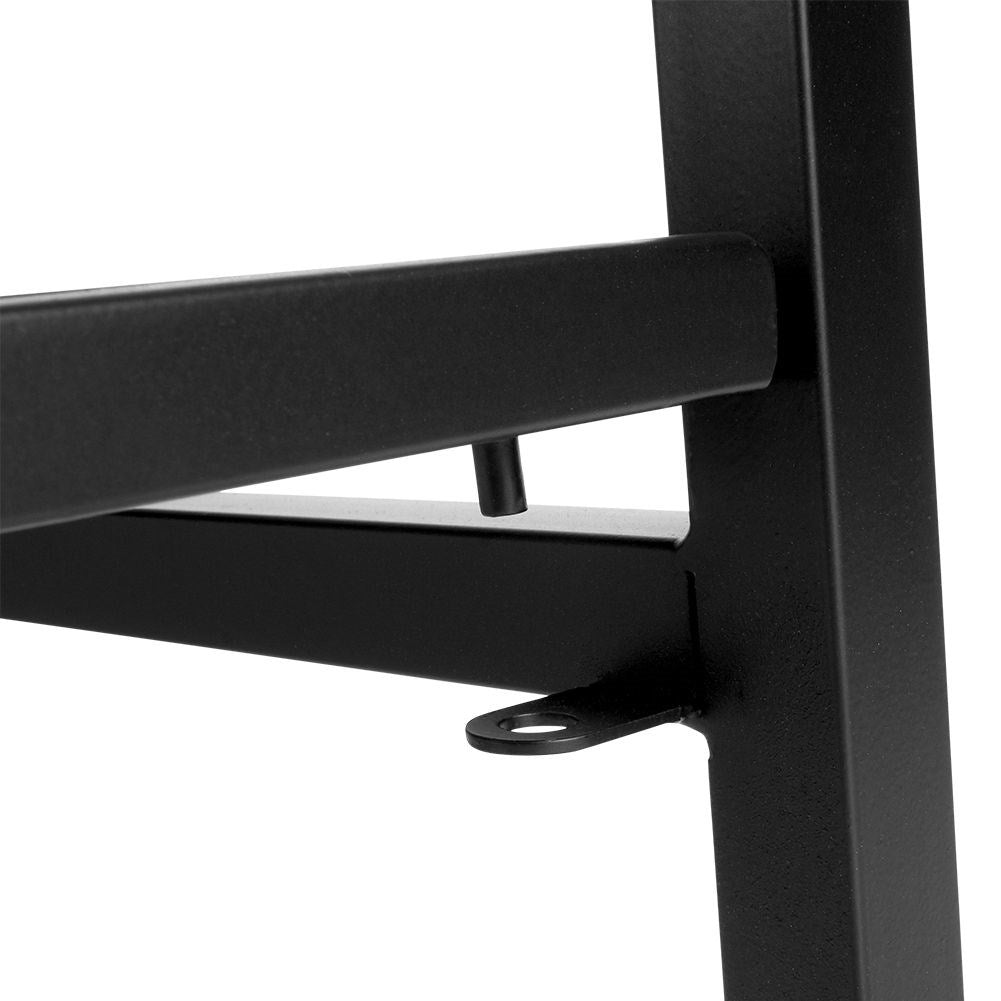Metal Rack for Firewood in Black - Loft Style Decor and Storage
