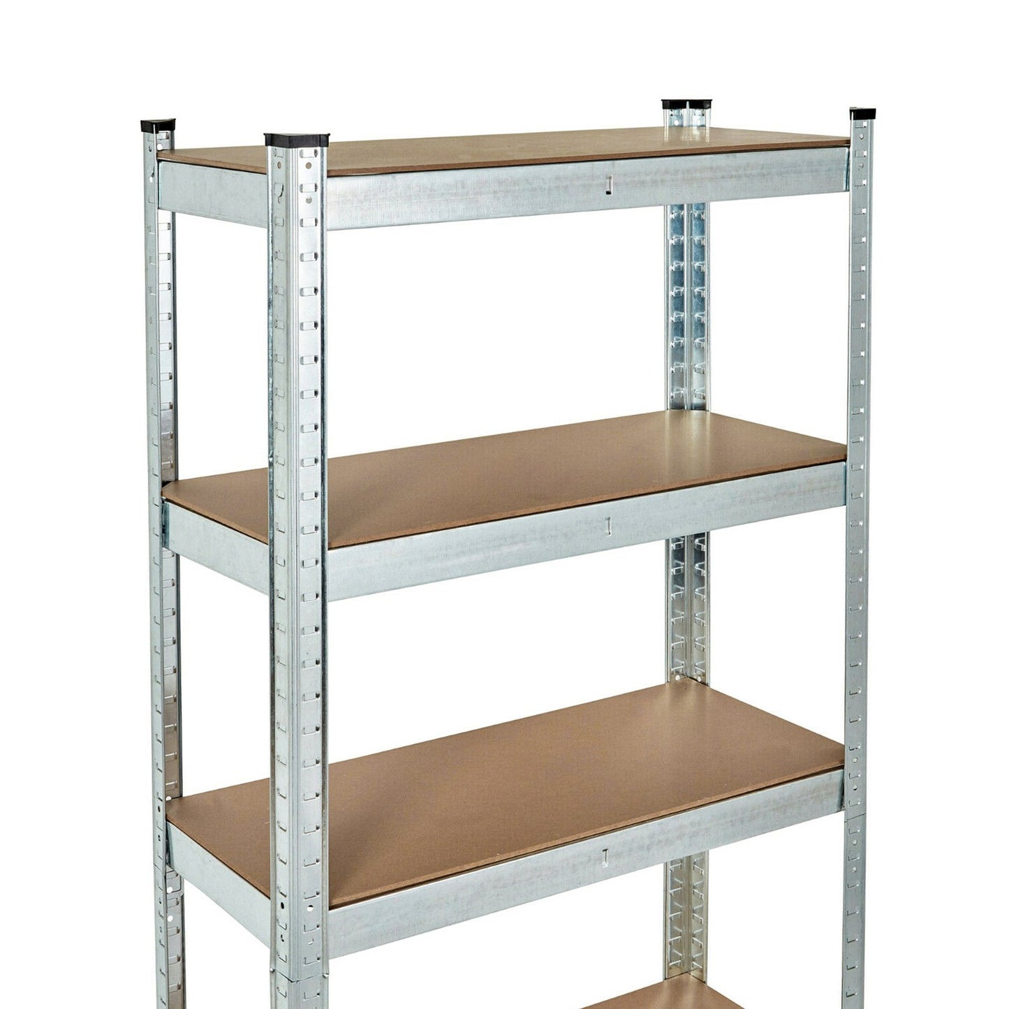 Metal Storage Shelf 180x90x30 cm Galvanized Steel, 5 Shelves, 875 kg Capacity ModernHome