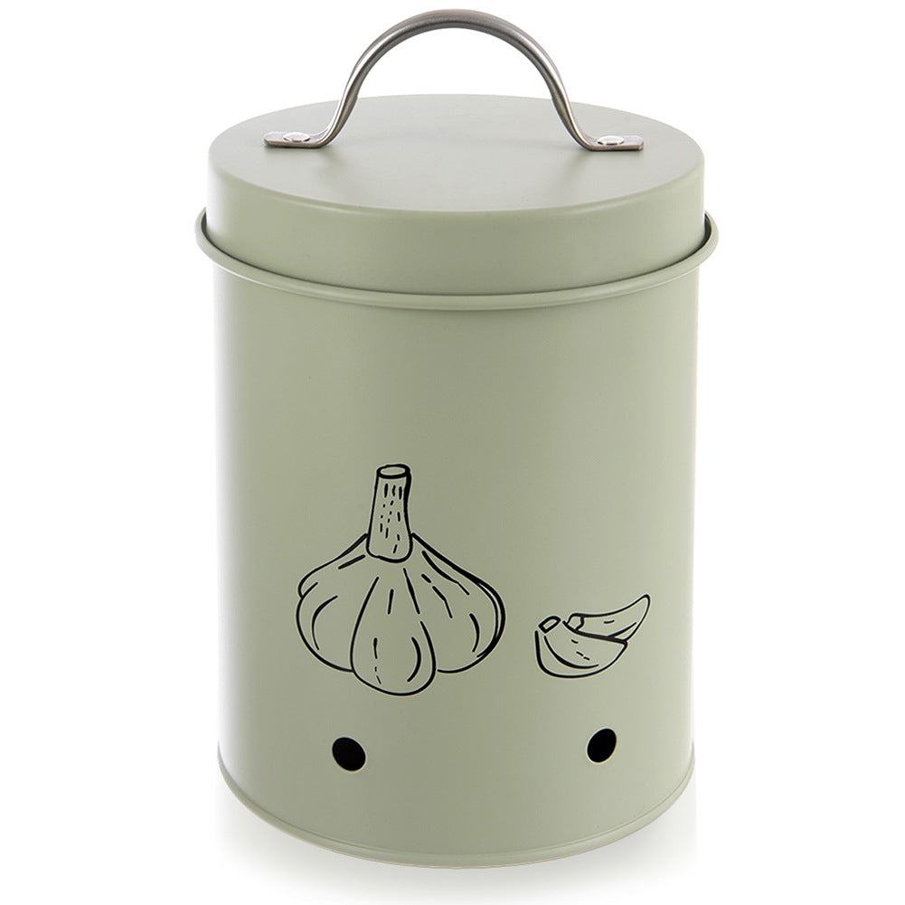 Metal Vegetable and Fruit Container, Green, 1.4L