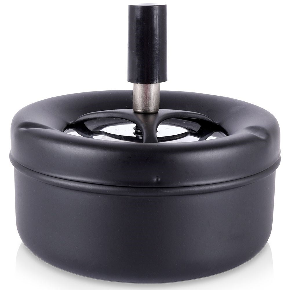 Metal ashtray with lid for a clean and fresh environment