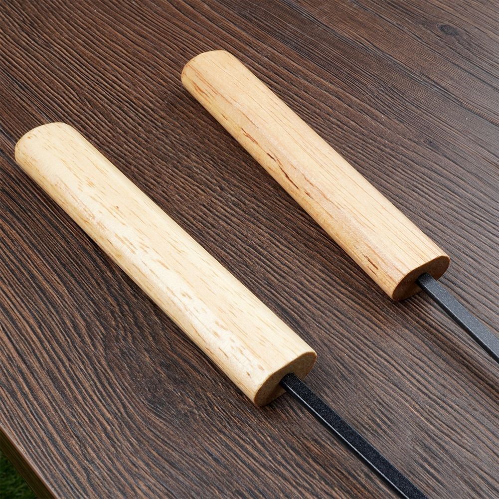 Metal barbecue skewer set with non-stick for vegetables and meat