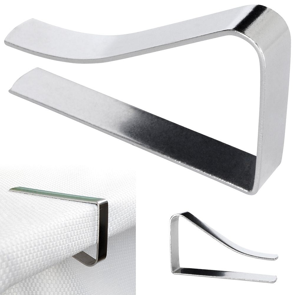 Metal clips for tablecloths - Stability for all tablecloths