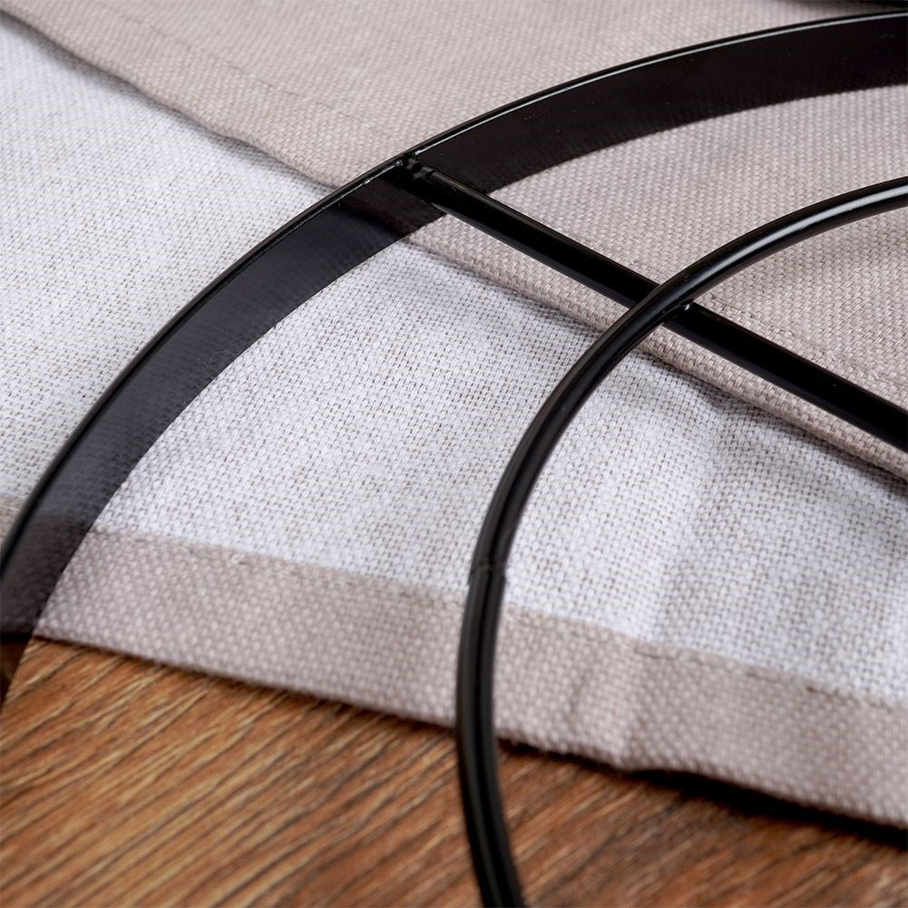 Metal coasters protect tables from hot pots and pans