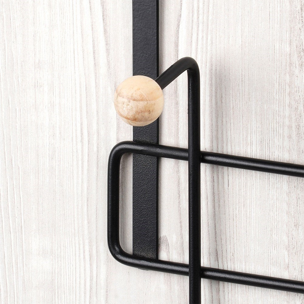 Metal door hanger black 37 cm