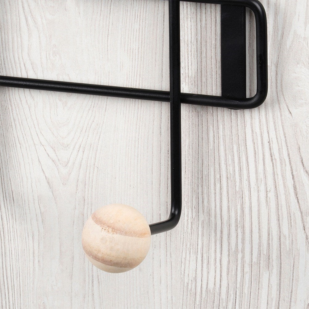 Metal door hanger black 37 cm