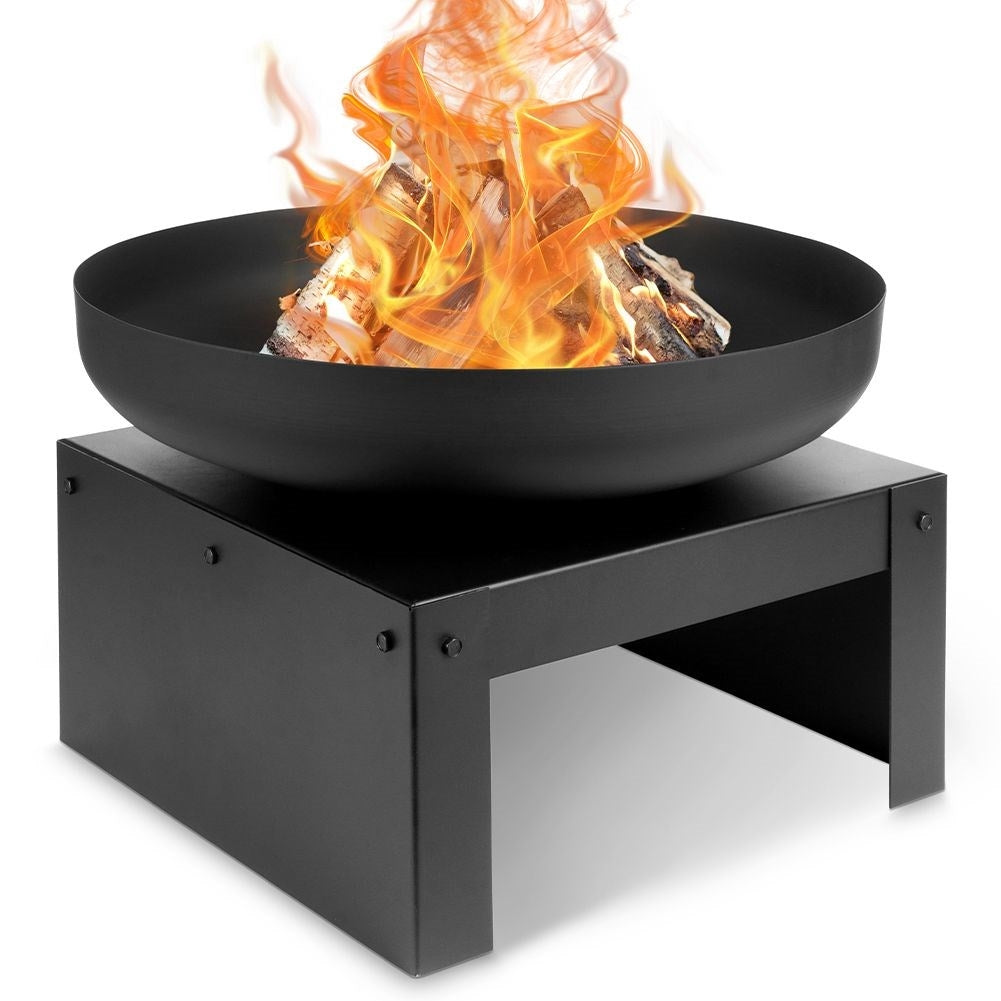 Metal fireplace, 50 cm diameter, elegant base for the garden
