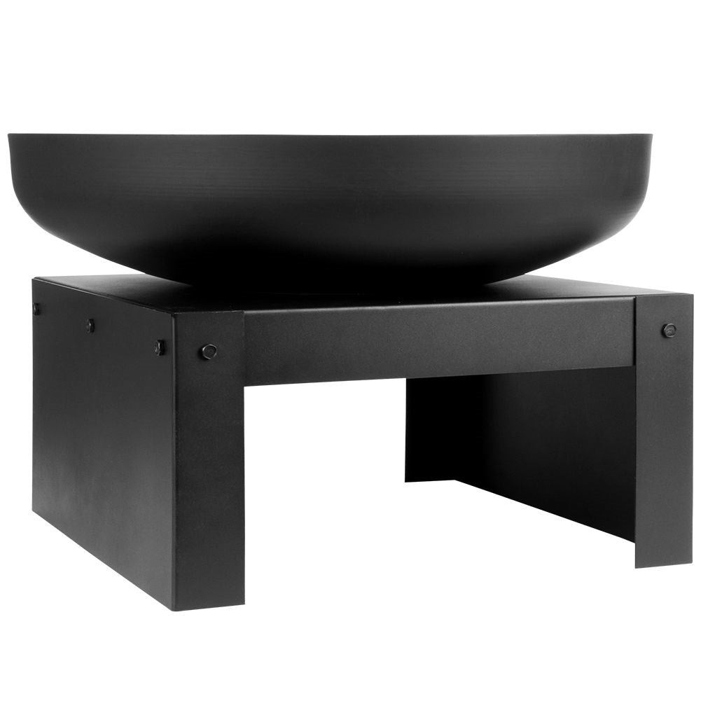 Metal fireplace, 50 cm diameter, elegant base for the garden