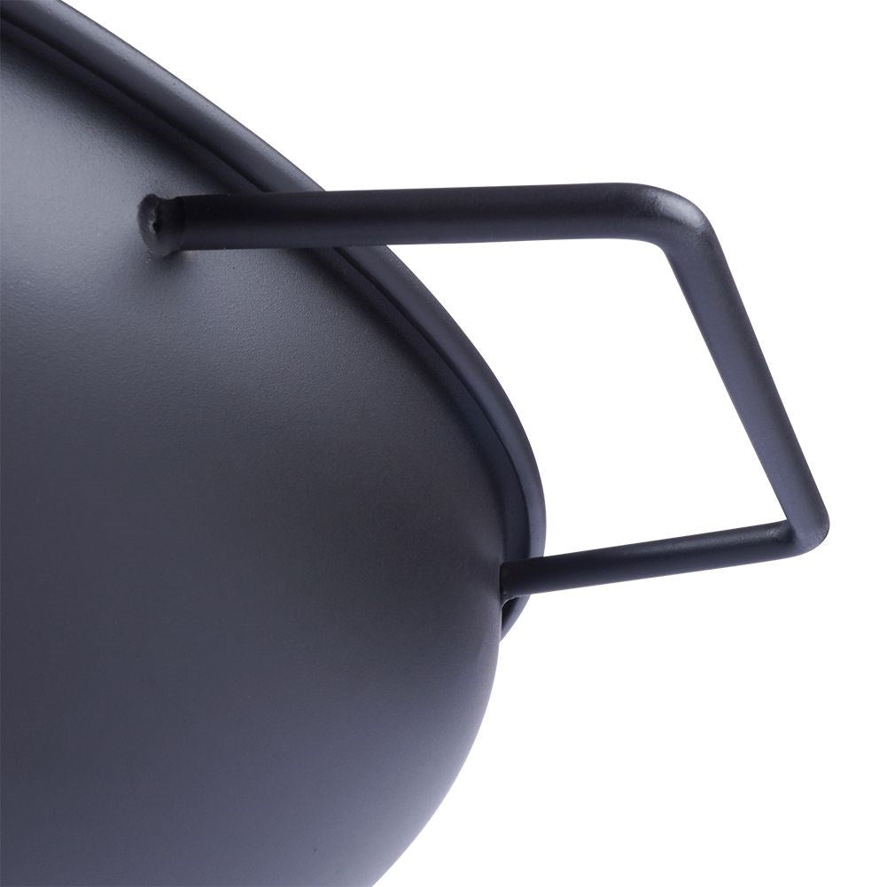 Metal fireplace with handle - Safe for garden & terrace