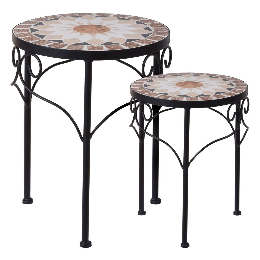 Metal flower stand for potted plants in home and garden