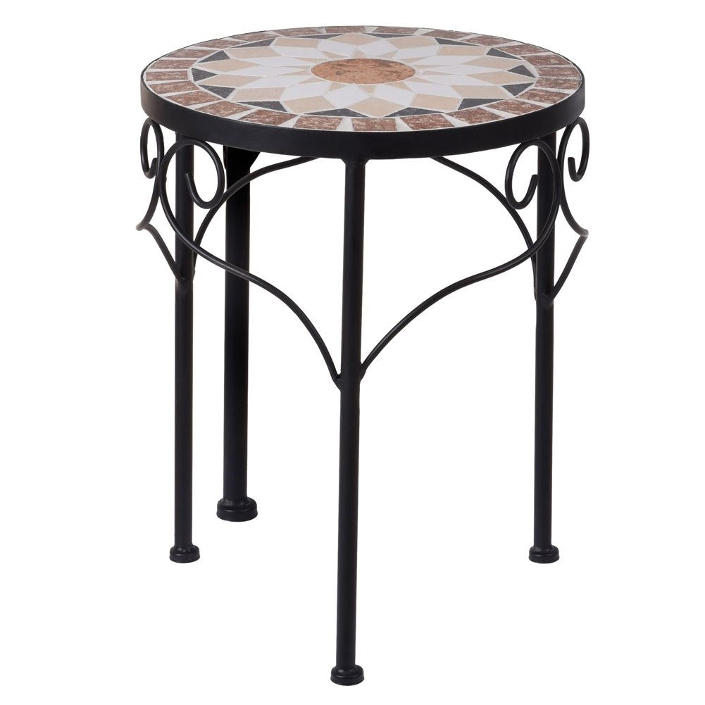 Metal flower stand for potted plants in home and garden