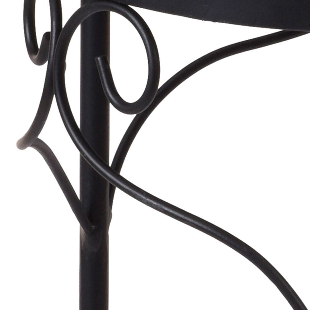 Metal flower stand for potted plants in home and garden