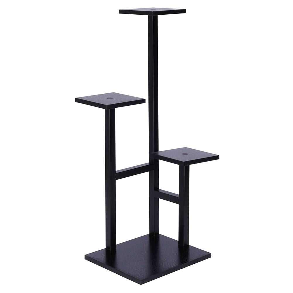 Metal flower stand with 4 levels, industrial style