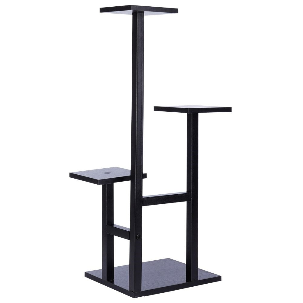 Metal flower stand with 4 levels, industrial style