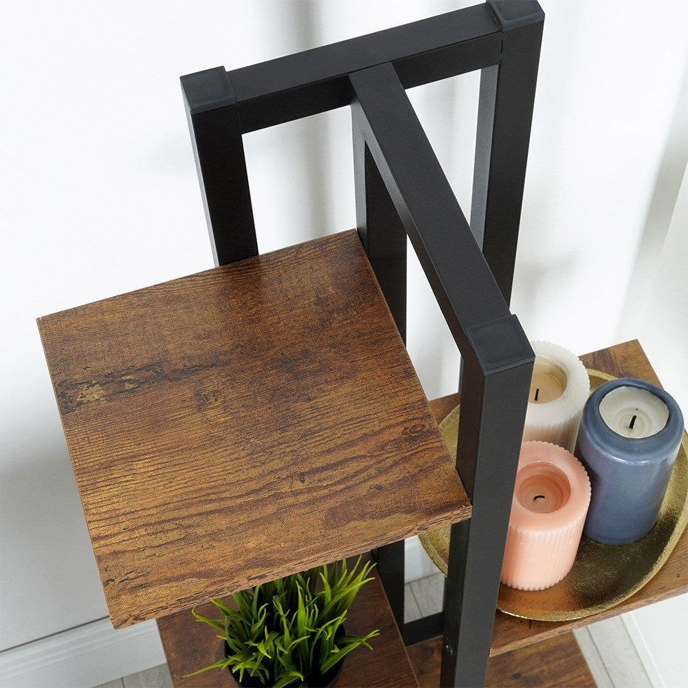 Metal flower stand with 5 places and industrial style