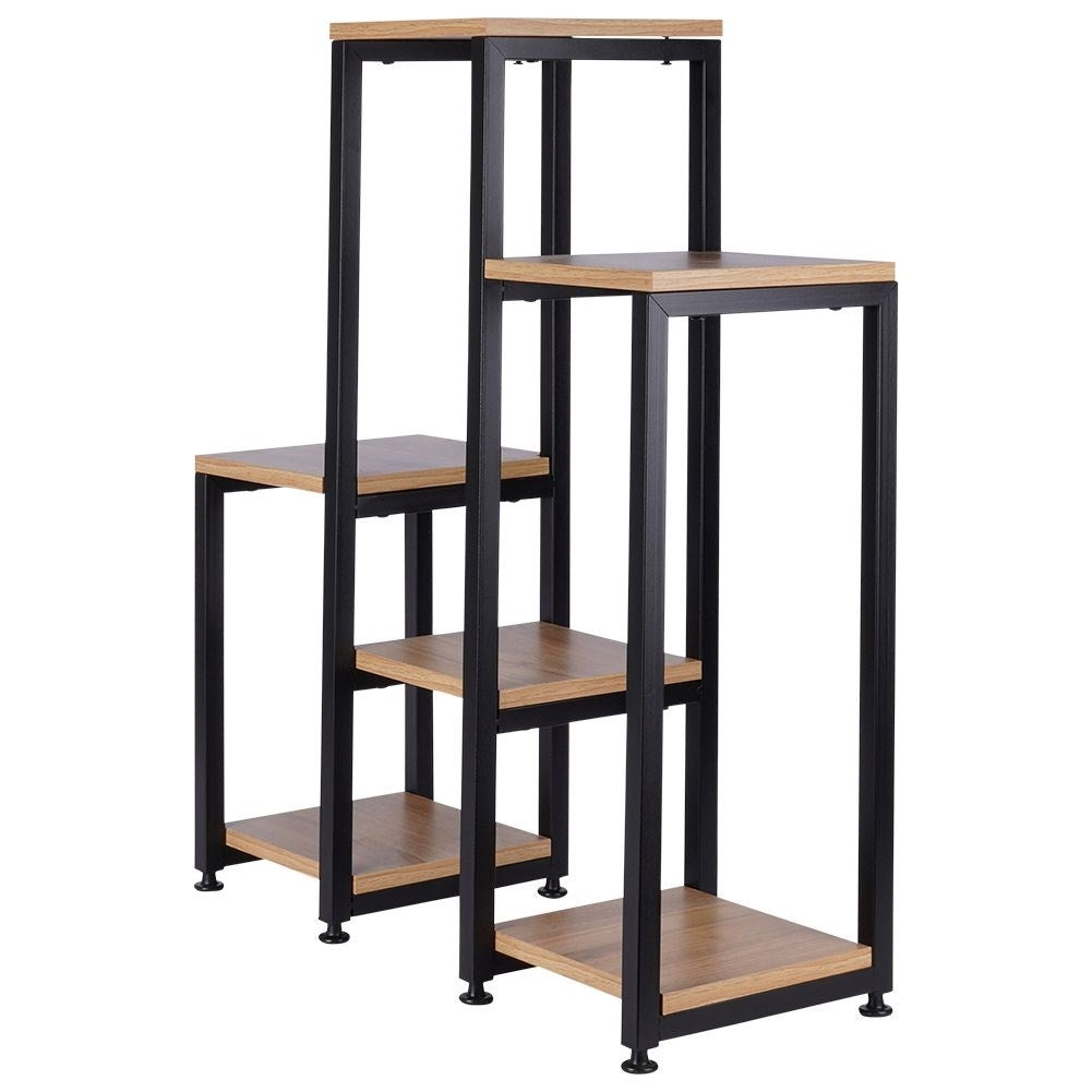 Metal flower stand with 6 levels, industrial style