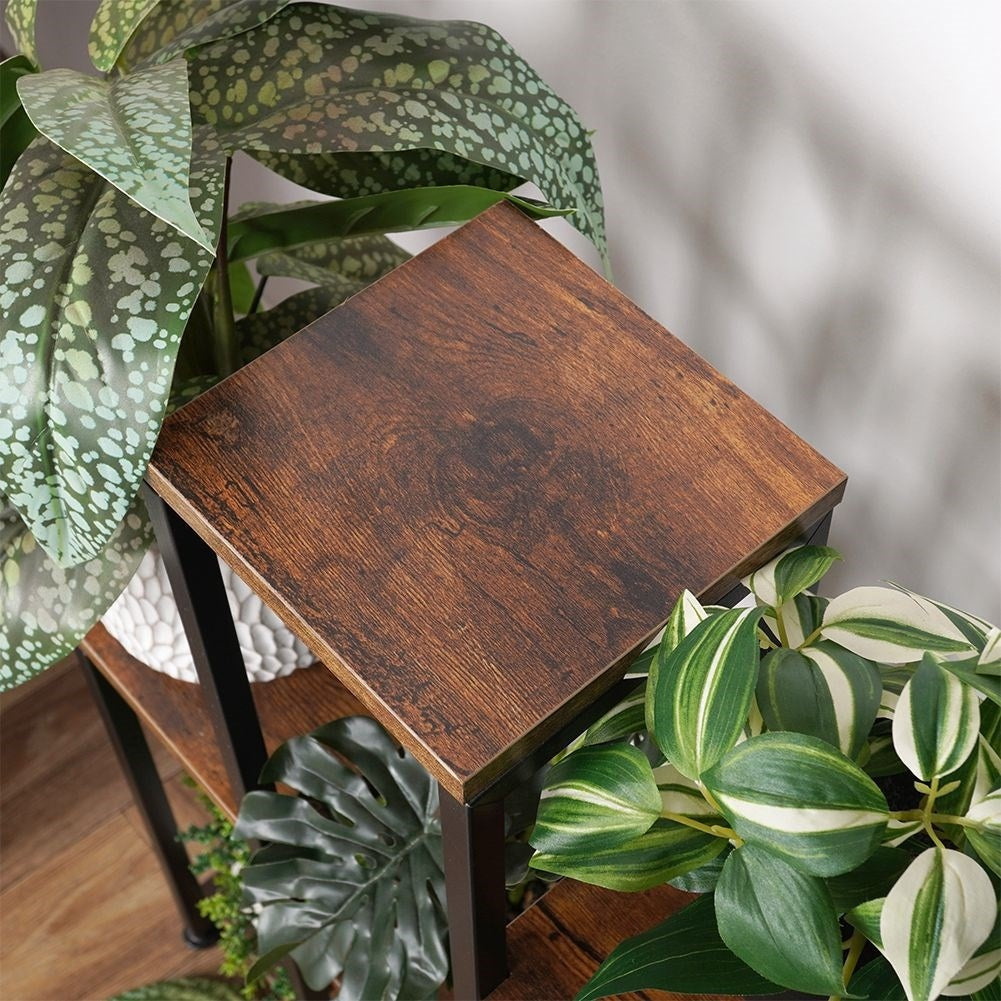 Metal flower stand with 6 levels in industrial style