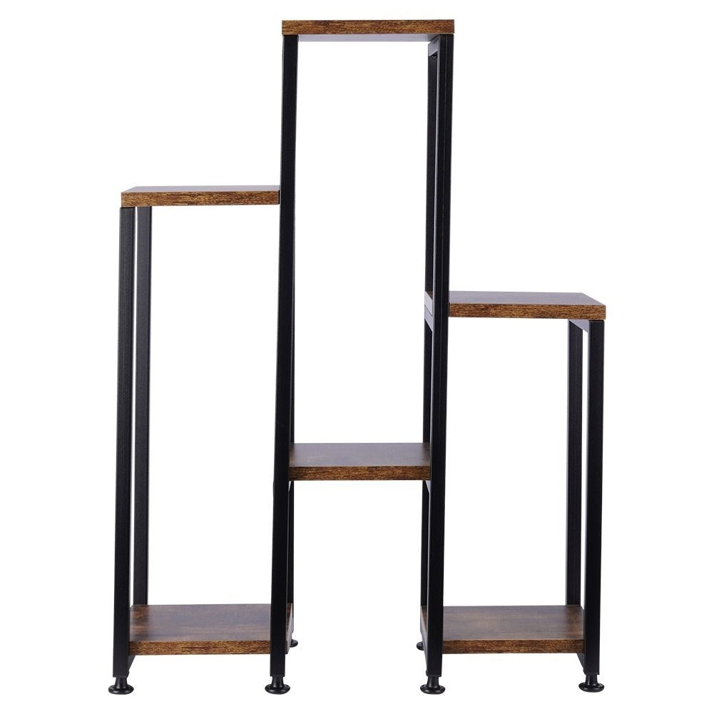 Metal flower stand with 6 levels in industrial style