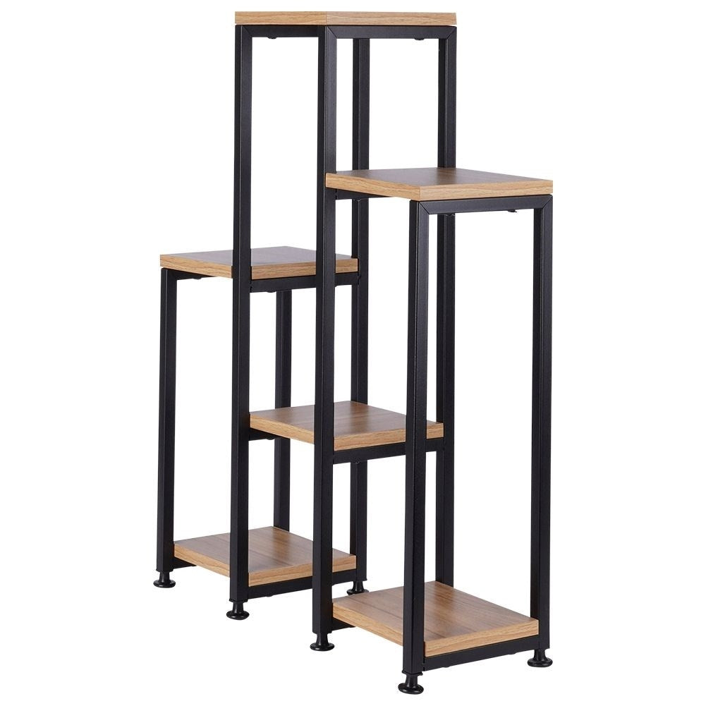Metal flower stand with six levels for plants