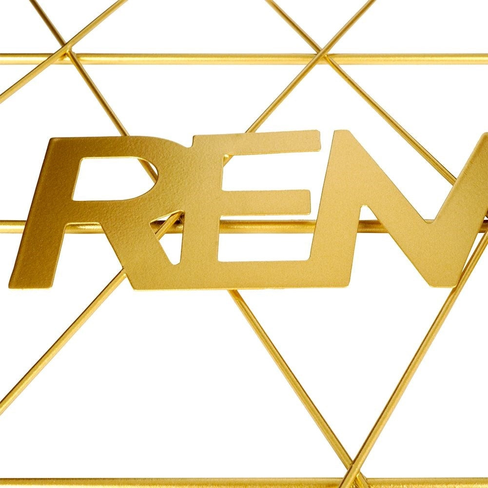 Metal grid gold - hang pictures, notes, recipes