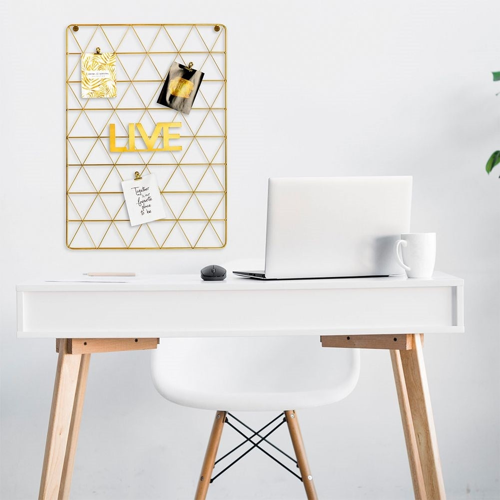 Metal grille in Gold with LIVE Text - Elegant & Versatile