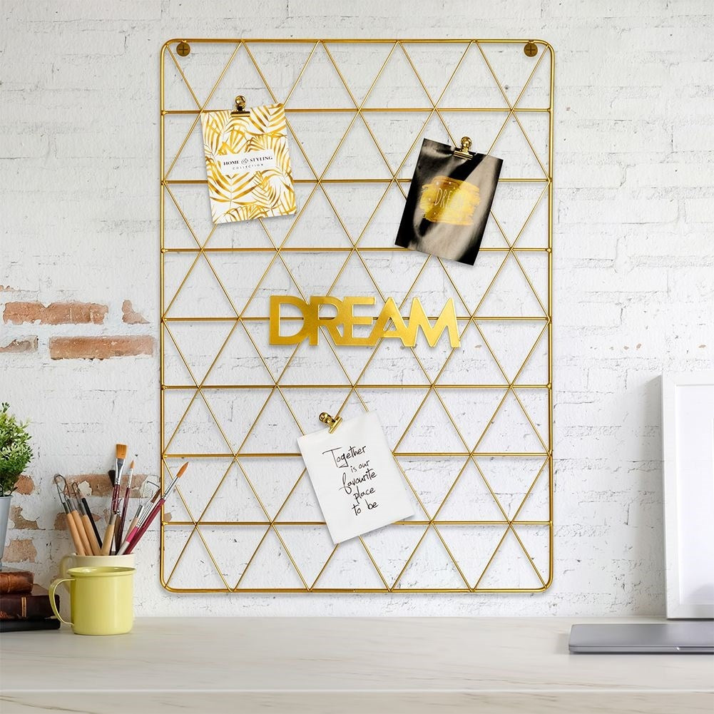 Metal grill in Gold with DREAM text - Elegant & Functional