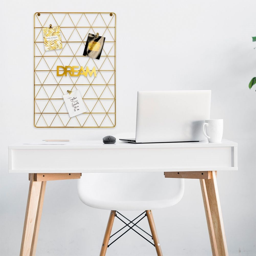 Metal grill in Gold with DREAM text - Elegant & Functional