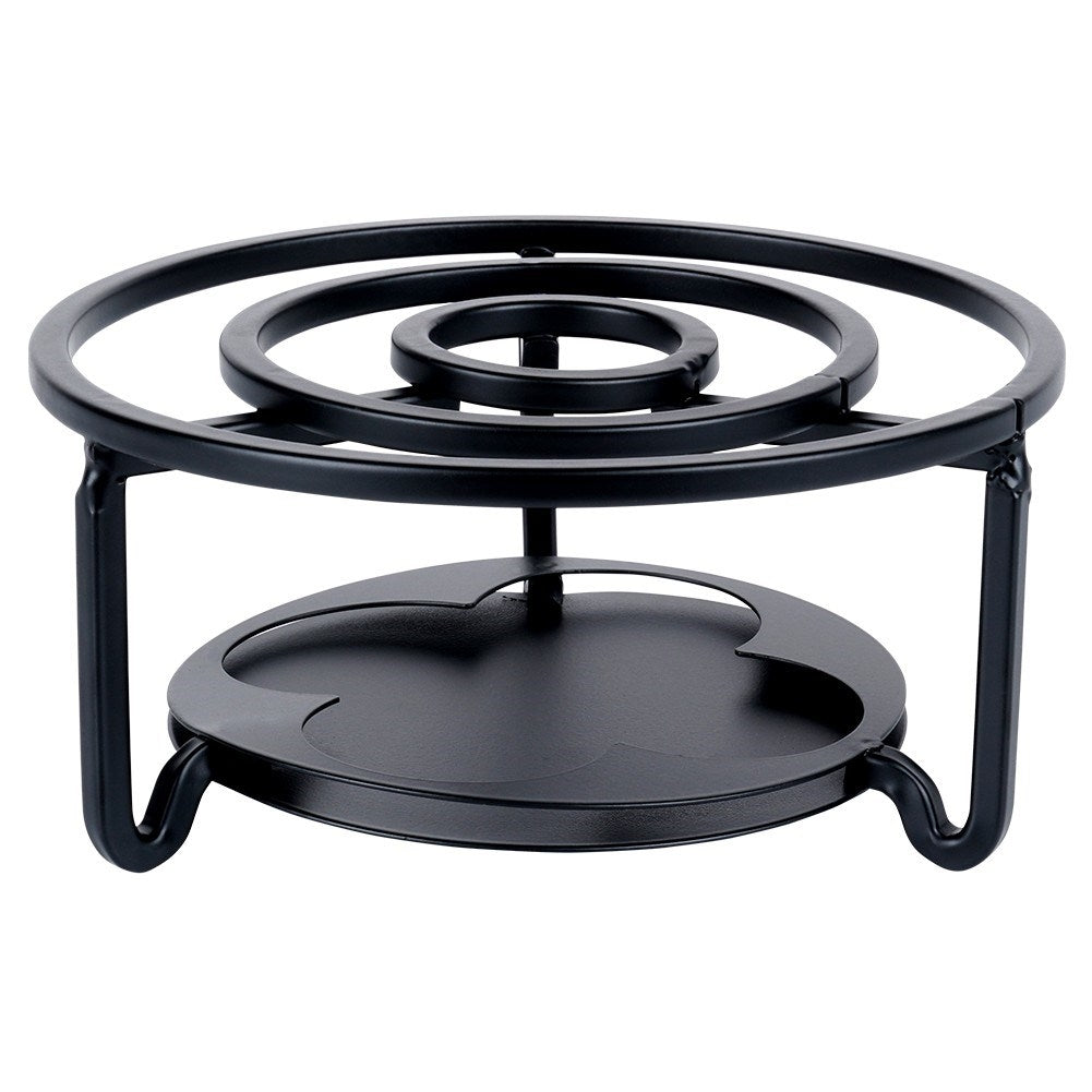 Metal heater for teapots and fondue